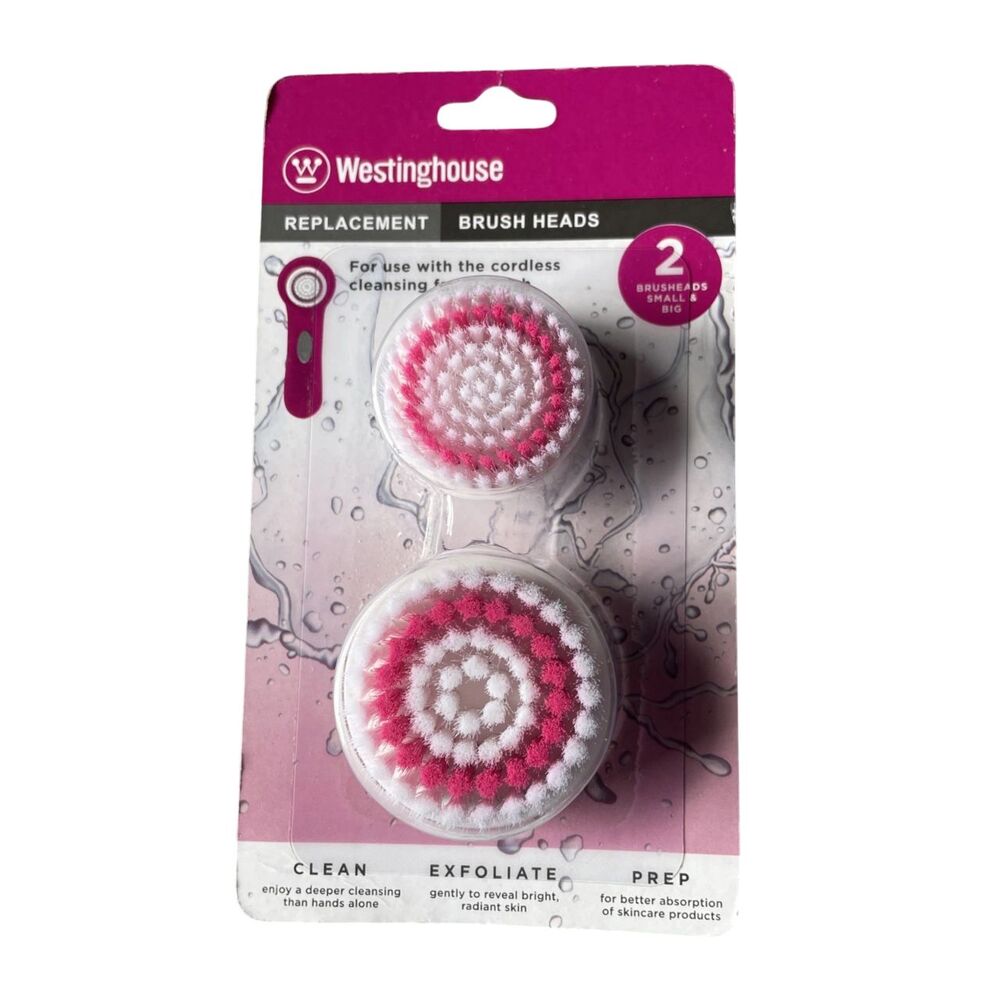 Westinghouse Cordless Duel Speed Cleansing Facial Replacement Brush Heads ONLY